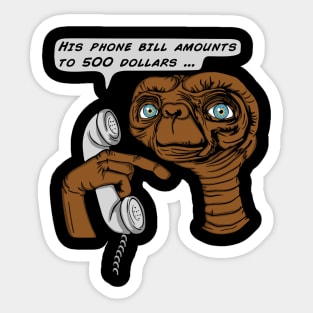 E.T. amounts Sticker